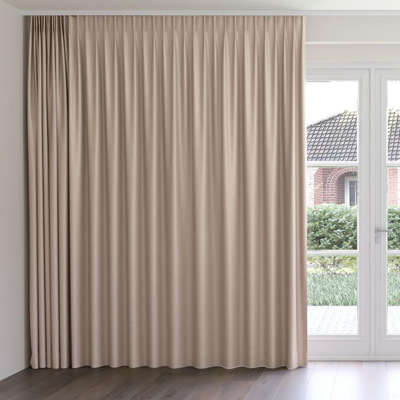 Photo of the fabric Atelier Blush swatch by James Dunlop. Use for Curtains, Accessory. Style of Plain, Taffeta