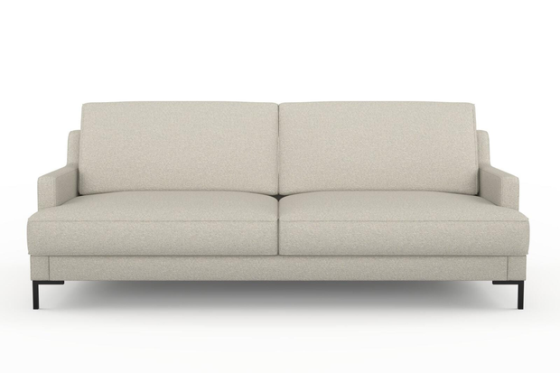 Photo of the fabric Grain Feather swatch by Mokum. Use for Upholstery, Accessory, Top of Bed. Style of Plain, Texture