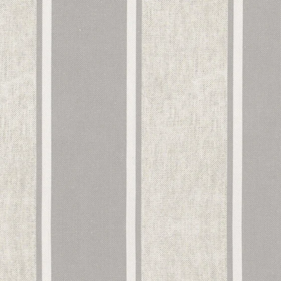 Photo of the fabric Broad Stripe Dove swatch by Zepel. Use for Curtains, Upholstery, Accessory. Style of Print, Stripe