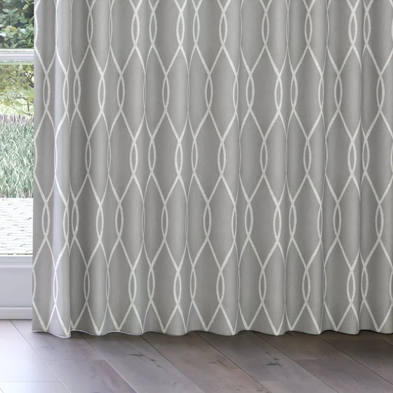 Photo of the fabric Latimer Dove swatch by James Dunlop. Use for Curtains, Accessory. Style of Traditional