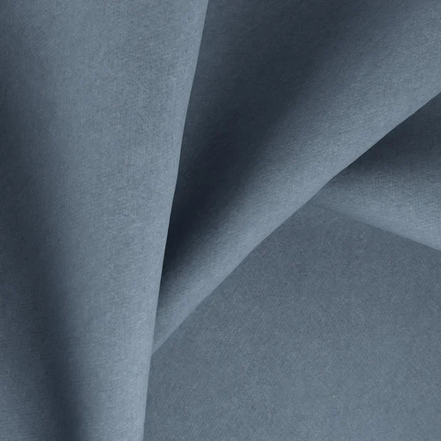 Photo of the fabric Lech Sky swatch by Zepel FibreGuard. Use for Curtains, Upholstery, Accessory, Top of Bed. Style of Plain, Velvet