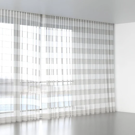 Photo of the fabric Long Beach Oyster swatch by James Dunlop. Use for Sheer Curtains. Style of Sheer, Stripe