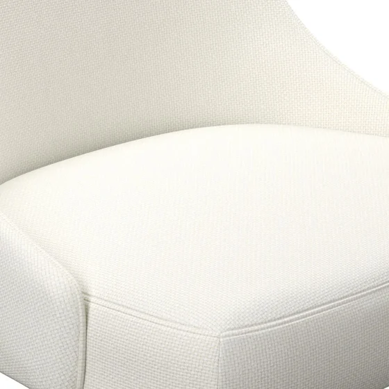 Photo of the fabric Aviator Swan swatch by James Dunlop FibreGuard. Use for Upholstery, Accessory, Top of Bed. Style of Chenille, Plain