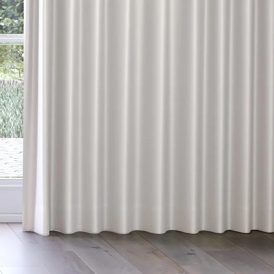 Photo of the fabric Stallion 2 Blackout Parchment swatch by James Dunlop Essentials. Use for Curtains. Style of Plain, Texture