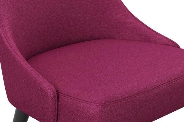 Photo of the fabric Provence Sangria swatch by James Dunlop Essentials. Use for Curtains, Upholstery, Accessory, Top of Bed. Style of Plain, Texture