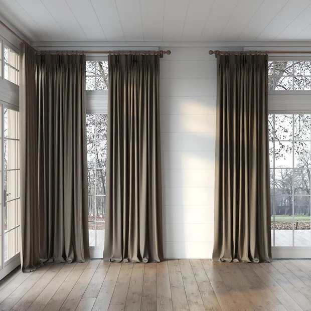 Photo of the fabric Bora Bora Kelp swatch by Mokum FibreGuard. Use for Curtains, Upholstery, Accessory. Style of Plain, Texture