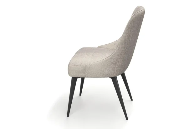 Photo of the fabric Maxime Zinc swatch by James Dunlop. Use for Upholstery, Accessory. Style of Stripe, Texture
