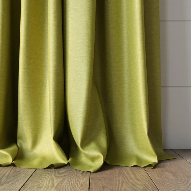Photo of the fabric Provence Apple swatch by James Dunlop Essentials. Use for Curtains, Upholstery, Accessory, Top of Bed. Style of Plain, Texture