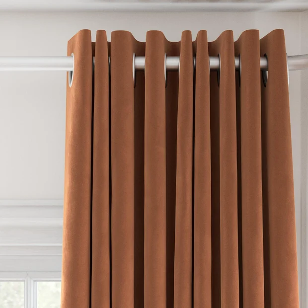 Photo of the fabric Vienna Rouge swatch by James Dunlop. Use for Curtains, Upholstery, Accessory. Style of Plain, Velvet