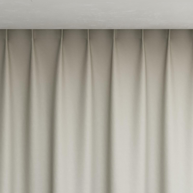 Photo of the fabric Satori Stonewash Parchment swatch by Mokum. Use for Curtains, Upholstery Light Duty, Accessory, Top of Bed. Style of Plain, Texture