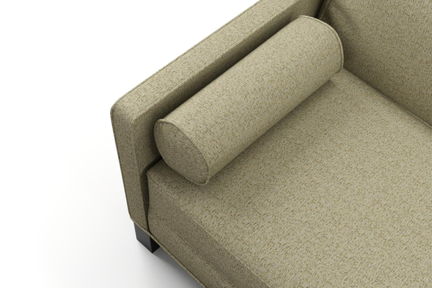 Photo of the fabric Omni Swamp swatch by James Dunlop FibreGuard. Use for Upholstery, Accessory, Top of Bed. Style of Plain, Texture