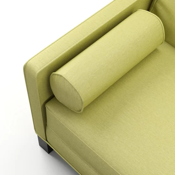 Photo of the fabric Provence Apple swatch by James Dunlop Essentials. Use for Curtains, Upholstery, Accessory, Top of Bed. Style of Plain, Texture