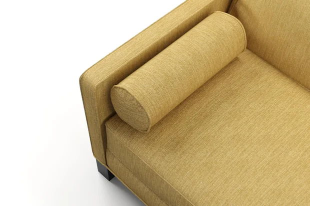 Photo of the fabric Trezor Honey swatch by James Dunlop FibreGuard. Use for Curtains, Upholstery, Accessory. Style of Chenille, Plain