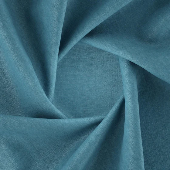 Photo of the fabric Ludo Baltic swatch by FR-One. Use for Upholstery, Accessory, Top of Bed. Style of Chenille, Plain