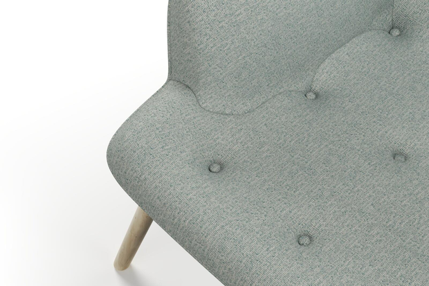 Photo of the fabric Omni Mineral swatch by James Dunlop FibreGuard. Use for Upholstery, Accessory, Top of Bed. Style of Plain, Texture