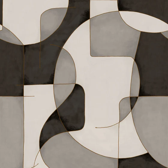 Photo of the fabric Op'Art Wallpaper 8609 8609 91 09 swatch by Casadeco. Use for Wall Covering. Style of Abstract