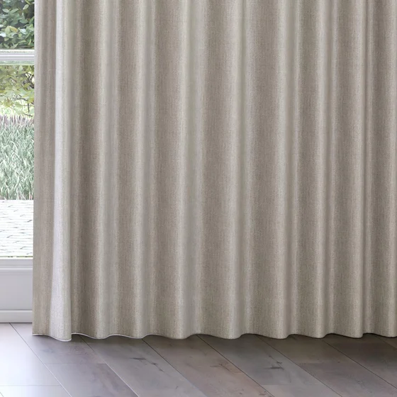 Photo of the fabric Trezor Fog swatch by James Dunlop FibreGuard. Use for Curtains, Upholstery, Accessory. Style of Chenille, Plain