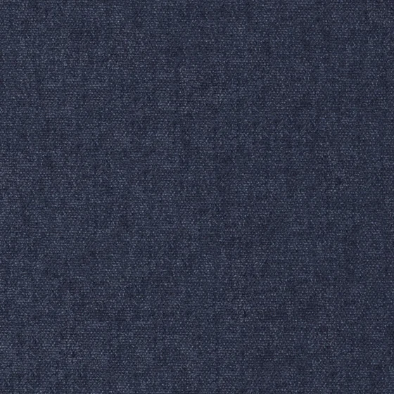 Photo of the fabric Recharge Indigo swatch by Zepel FibreGuard. Use for Curtains, Upholstery, Accessory, Top of Bed. Style of Chenille, Plain