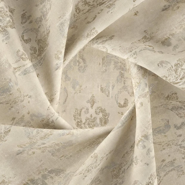 Photo of the fabric Congress Oyster swatch by Zepel. Use for Curtains, Upholstery, Accessory, Top of Bed. Style of Traditional, Velvet