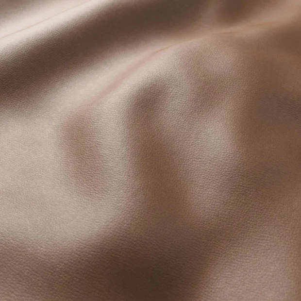 Photo of the fabric Bonanza Cocoa swatch by Zepel. Use for Upholstery. Style of Leather And Vinyl, Plain