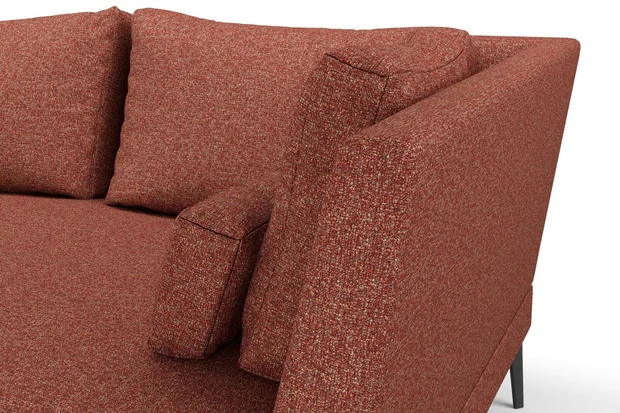 Photo of the fabric Bora Bora Spice swatch by Mokum FibreGuard. Use for Curtains, Upholstery, Accessory. Style of Plain, Texture