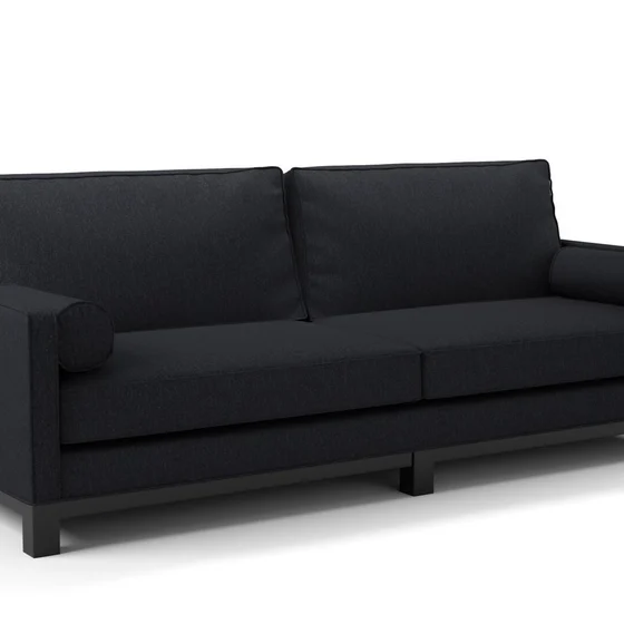Photo of the fabric Newport Carbon swatch by James Dunlop. Use for Upholstery, Accessory. Style of Plain