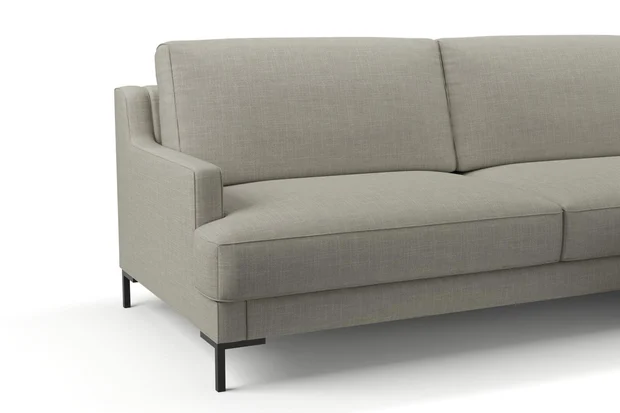 Photo of the fabric Ficus Dove Grey swatch by Mokum. Use for Upholstery, Accessory. Style of Plain, Texture