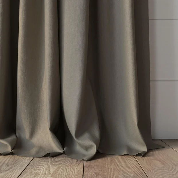 Photo of the fabric Eternal Jute swatch by Mokum. Use for Curtains, Upholstery, Accessory. Style of Plain, Texture