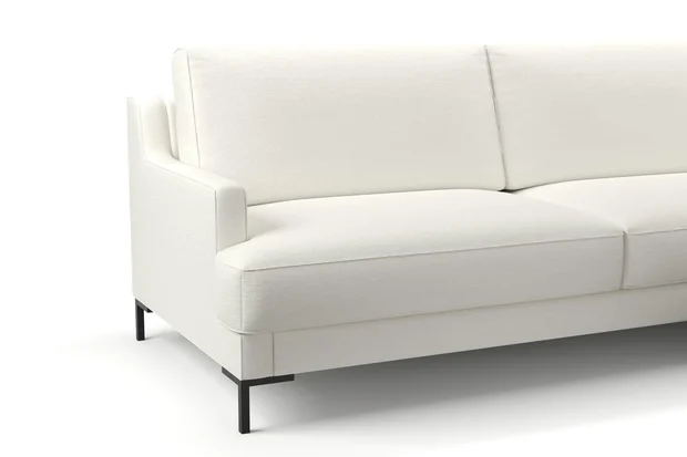 Photo of the fabric Pure Whitewash swatch by Mokum. Use for Upholstery, Accessory. Style of Plain, Texture