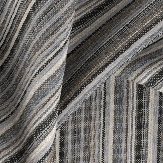 Photo of the fabric Broad Iron swatch by Zepel FibreGuard. Use for Upholstery, Accessory, Top of Bed. Style of Chenille, Stripe