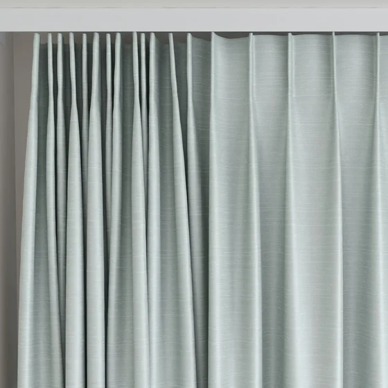 Photo of the fabric Luxe Reef swatch by James Dunlop Essentials. Use for Curtains, Accessory, Top of Bed. Style of Plain, Texture