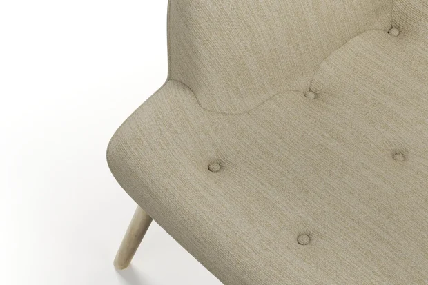 Photo of the fabric Stretch Mushroom swatch by James Dunlop FibreGuard. Use for Upholstery, Accessory. Style of Plain, Texture