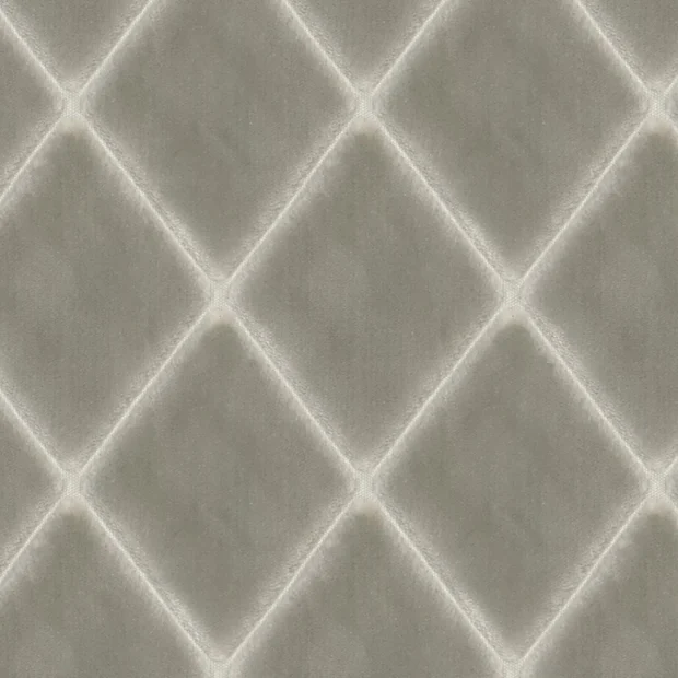 Photo of the fabric Pantheon Stone swatch by Zepel FibreGuard. Use for Curtains, Upholstery, Accessory, Top of Bed. Style of Geometric, Velvet