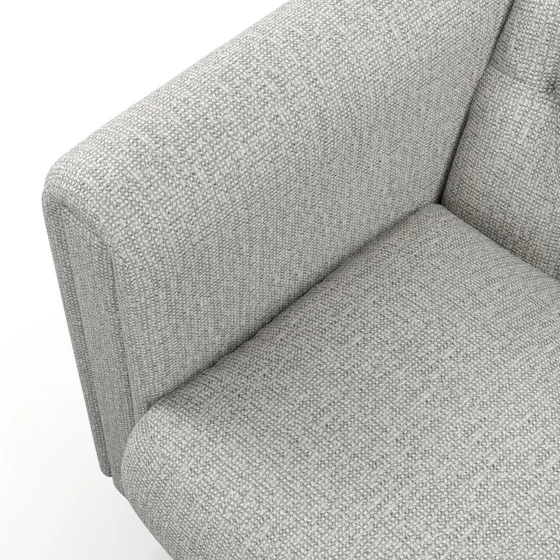 Photo of the fabric Entwine Grey Marl swatch by James Dunlop. Use for Upholstery, Accessory. Style of Plain, Texture