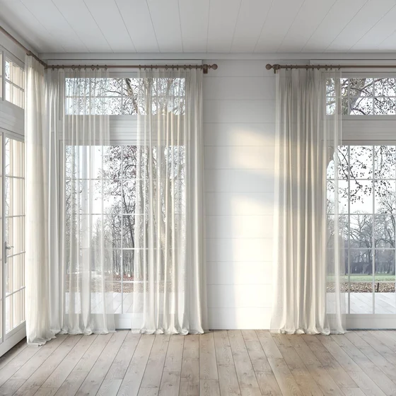 Photo of the fabric Nikau Driftwood swatch by James Dunlop. Use for Sheer Curtains. Style of Sheer, Stripe