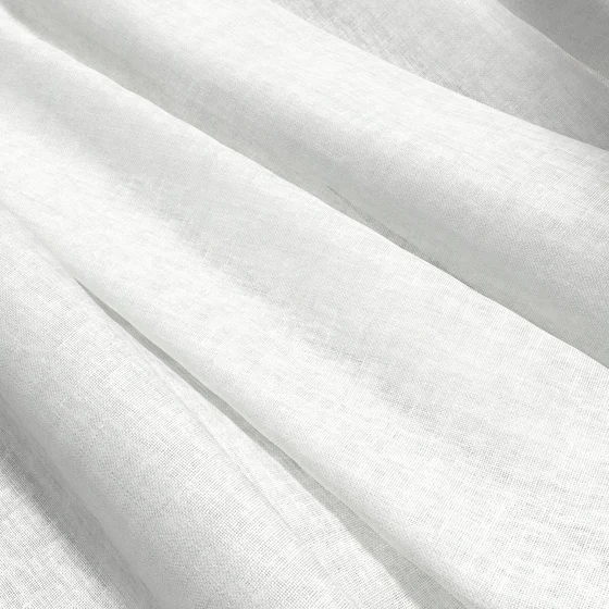 Photo of the fabric Laconia Air Swan swatch by James Dunlop. Use for Sheer Curtains. Style of Plain, Sheer