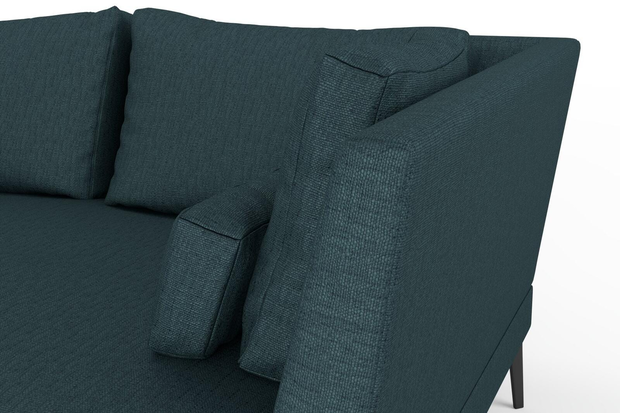 Photo of the fabric Pandanus Lagoon swatch by Mokum. Use for Upholstery. Style of Plain, Taffeta