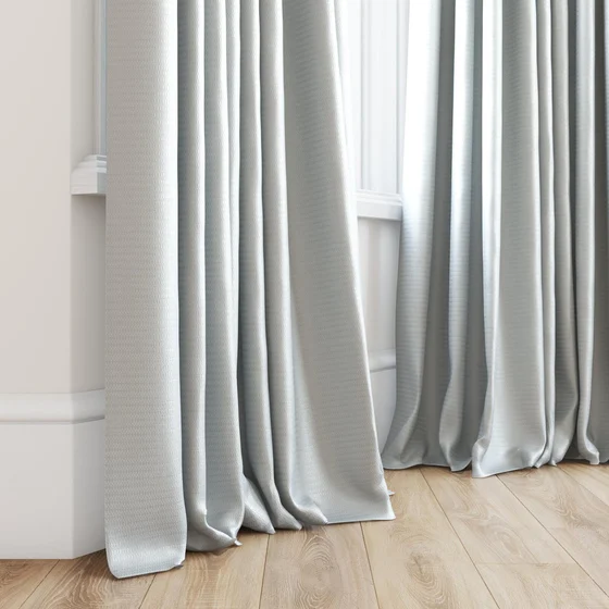 Photo of the fabric Kennedy II Blackout Whitewash swatch by James Dunlop. Use for Curtains. Style of Plain, Texture