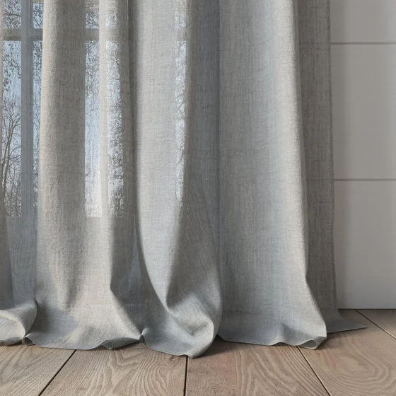 Photo of the fabric Illusion Frost swatch by James Dunlop. Use for Sheer Curtains. Style of Plain, Sheer