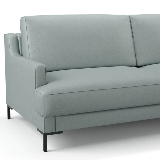 Photo of the fabric Prato Opal swatch by Mokum. Use for Upholstery, Accessory. Style of Plain, Texture