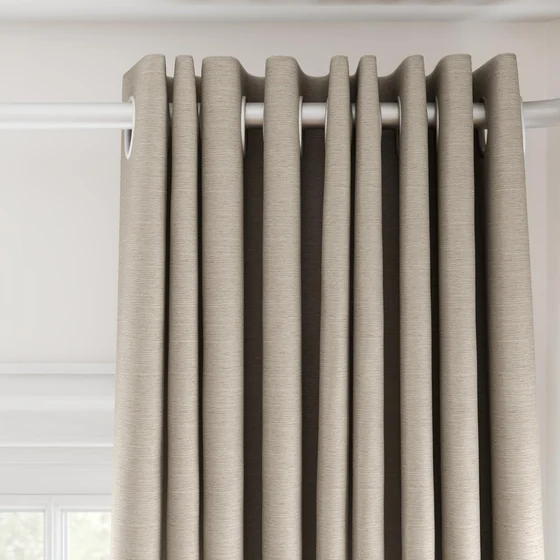 Photo of the fabric Maharaja II Parchment swatch by James Dunlop Essentials. Use for Curtains, Upholstery Light Duty, Accessory, Top of Bed. Style of Plain, Texture