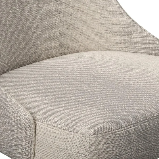 Photo of the fabric Maxime Zinc swatch by James Dunlop. Use for Upholstery, Accessory. Style of Stripe, Texture