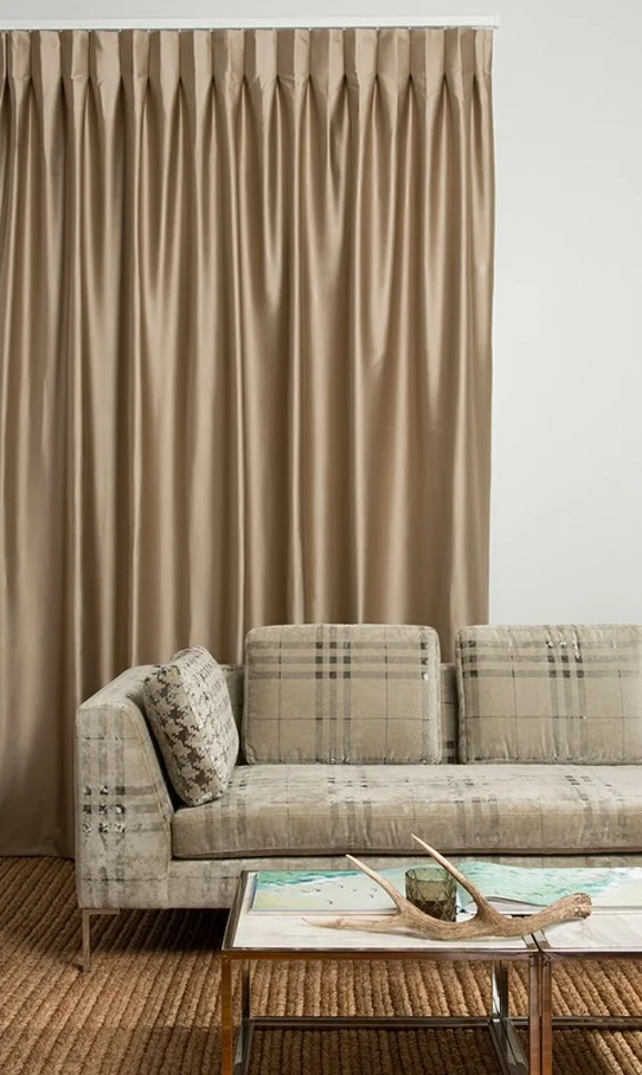Photo of the fabric Loft (JDG) Cloud in situ by James Dunlop. Use for Curtains, Accessory, Top of Bed. Style of Plain