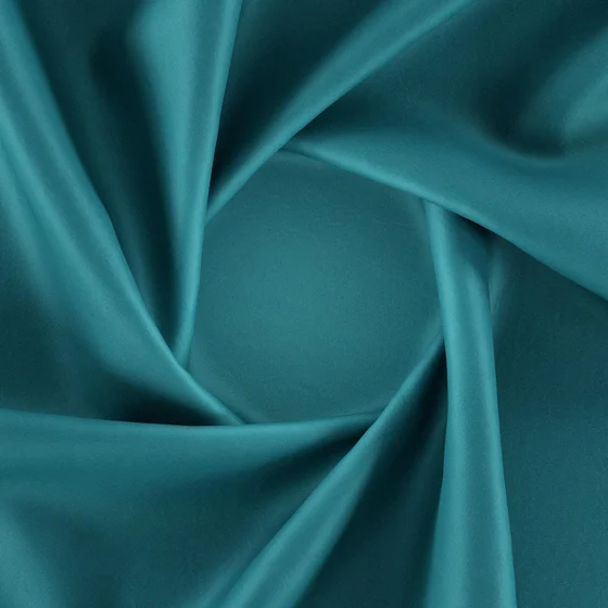 Photo of the fabric Catwalk Lagoon swatch by Zepel. Use for Curtains, Upholstery Light Duty, Accessory, Top of Bed. Style of Plain, Taffeta