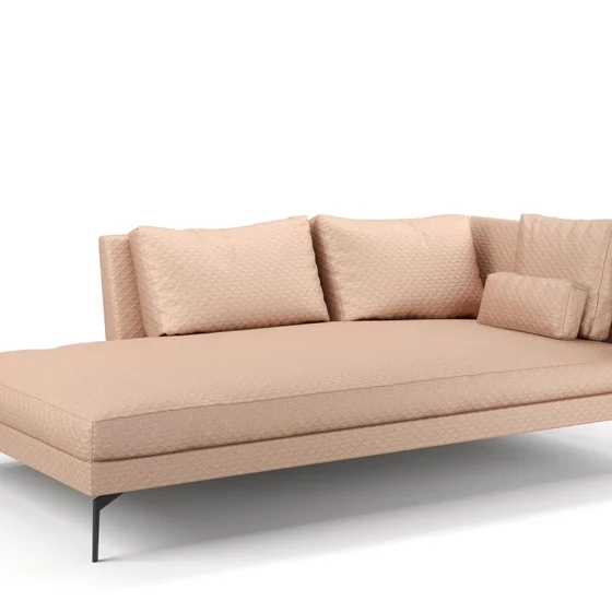 Photo of the fabric Topiary Peach swatch by Mokum. Use for Upholstery, Accessory. Style of Geometric