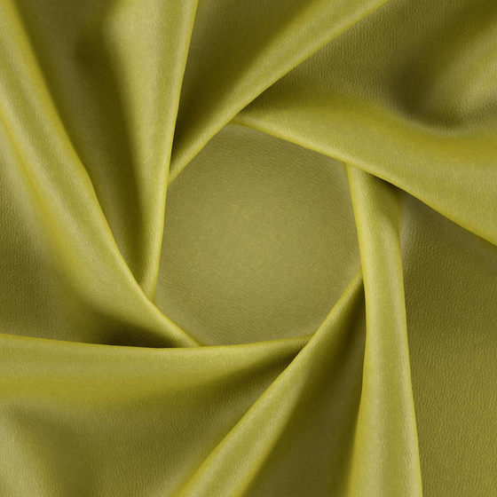 Photo of the fabric Bonanza Olive swatch by Zepel. Use for Upholstery. Style of Leather And Vinyl, Plain