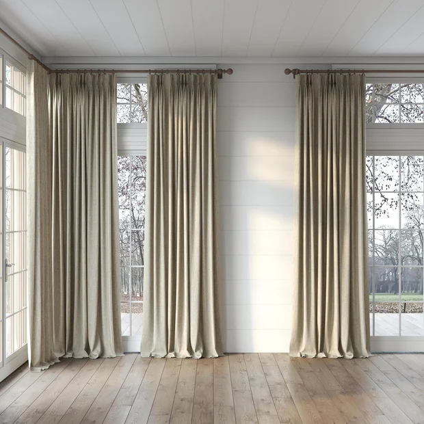 Photo of the fabric Dryland Stucco swatch by James Dunlop Essentials. Use for Curtains, Accessory. Style of Plain, Texture