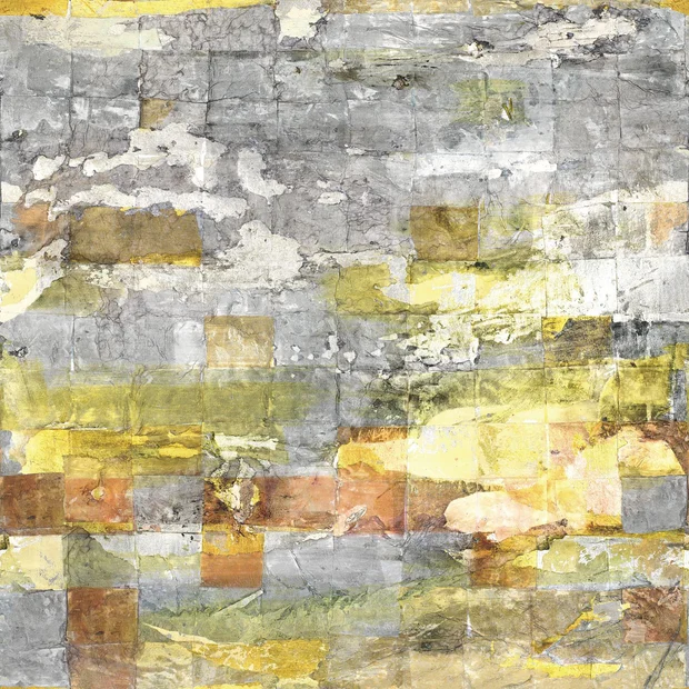 Photo of the fabric Reflex. Orange Panel 8084 8084 32 18 swatch by Casadeco. Use for Wall Covering, Wall Panel/Mural