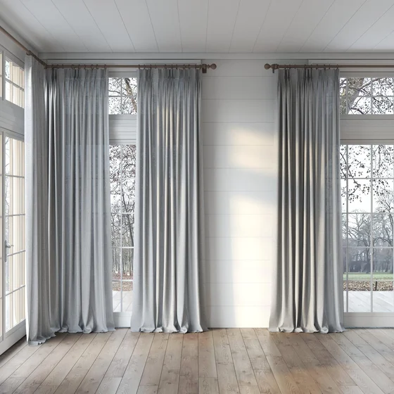 Photo of the fabric Envoy 2 Mineral 320cm swatch by James Dunlop Essentials. Use for Curtains, Accessory, Top of Bed. Style of Plain, Texture