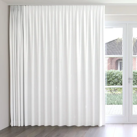 Photo of the fabric Provence Albatros swatch by James Dunlop Essentials. Use for Curtains, Upholstery, Accessory, Top of Bed. Style of Plain, Texture